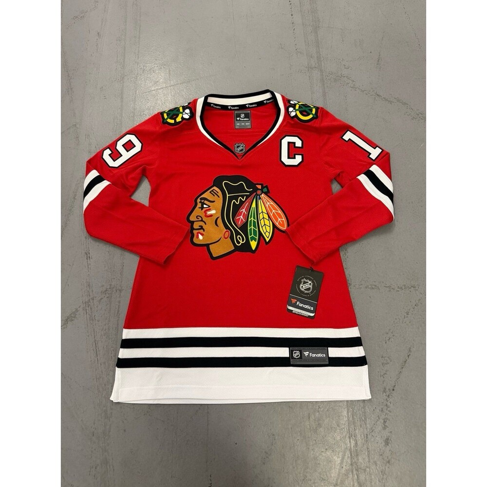 Jonathan Toews Chicago Blackhawks Fanatics NWT Women’s NHL Jersey Size XS